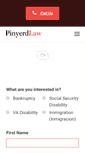 Mobile Screenshot of pinyerdlaw.com